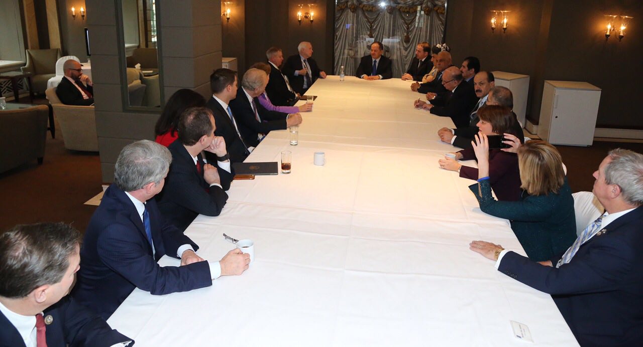 President Barzani meets with the US senators and congressmen at the Munich Security Conference on Feb. 18, 2017. (Photo: MSC)